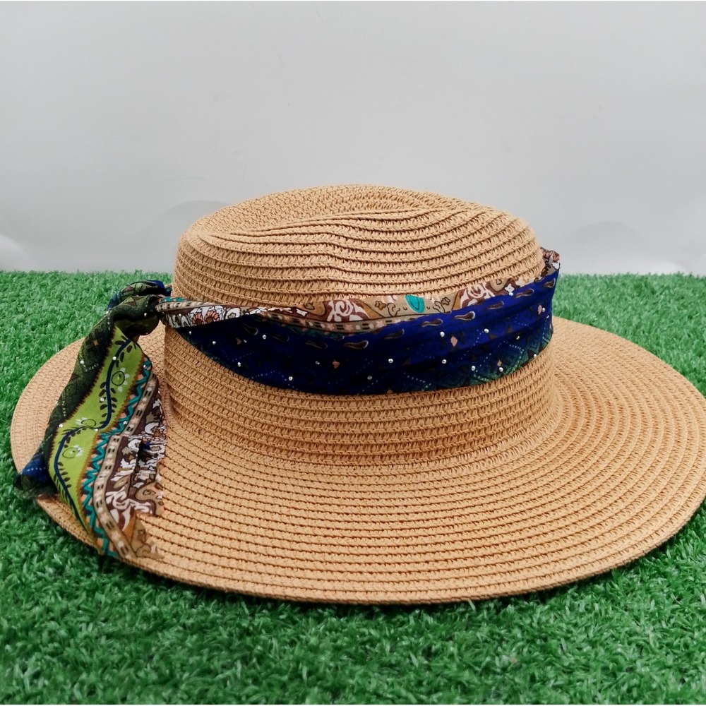 Adrienne Vittadini Women's Wide Brim Sun Hat RN# 96750 100% Paper Beach Vacation